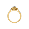 Golden Petal Lab Grown Diamond Ring - Top View