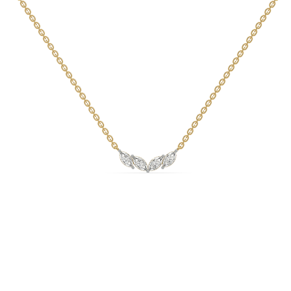 Quart Marquise Lab Grown Diamond Necklace