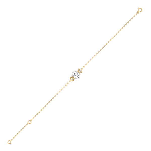 Floret Spark - Lab Grown Diamond Solitaire Bracelet for Women - Lukson 