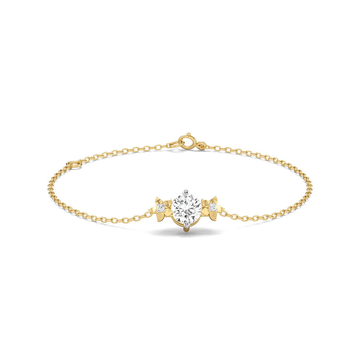 Floret Spark - Pure Gold Lab Diamond Solitaire Bracelet