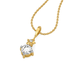 Floret Spark - Pure Gold Lab Diamond Pendant