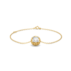 Solitaire Shine - Pure Gold Lab Diamond Bracelet