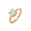 Lukson Solitaire Shine Pure Gold Lab Grown Diamond Ring
