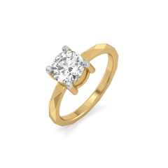 Solitaire Shine - Pure Gold Lab Diamond Ring