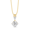 Sunlit Tear - Pure Gold Lab Diamond Pendant
