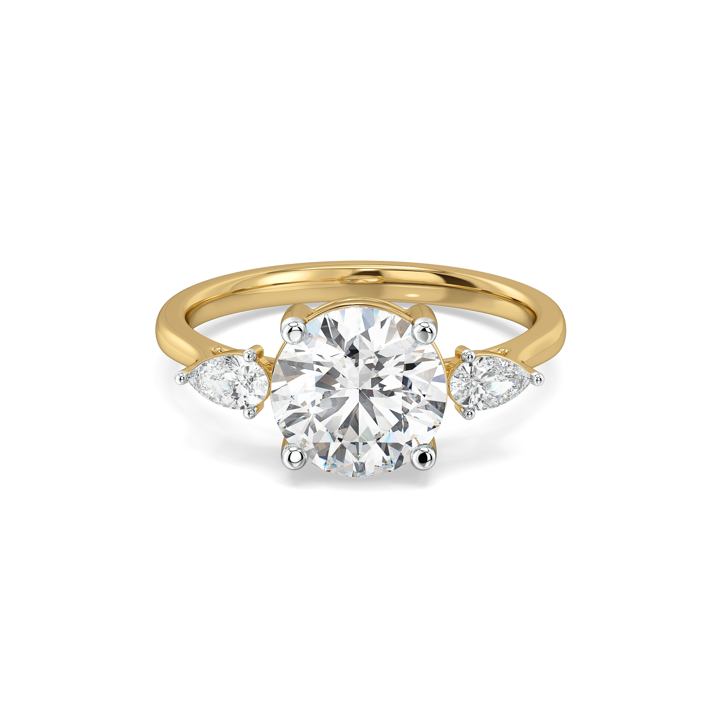 Sunlit Tear - Pure Gold Lab Diamond Ring