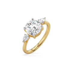 Sunlit Tear - Pure Gold Lab Diamond Ring