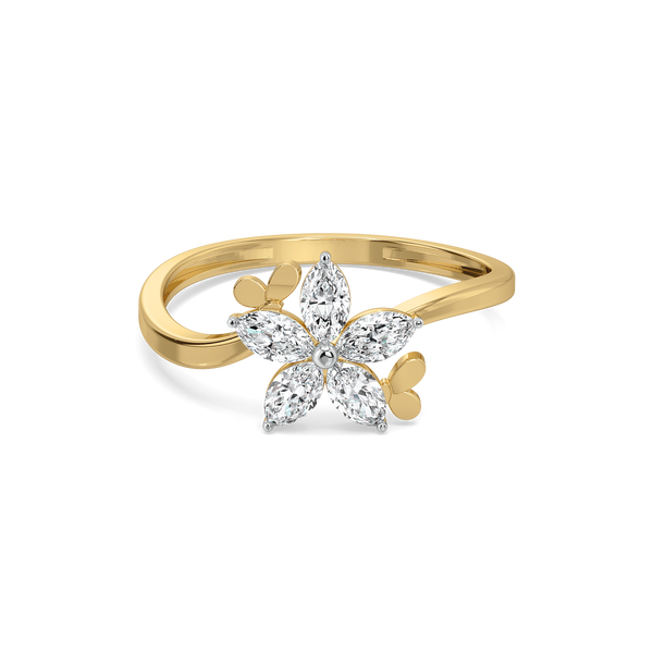Lukson Garden of Light Pure Gold Lab  Grown Diamond Ring