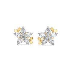 Garden of Light Studs - Pure Gold Lab Diamond Earrings