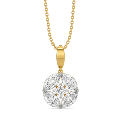 Queen’s Crown - Pure Gold Lab Diamond Pendant