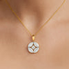 Queen’s Crown - Pure Gold Lab Diamond Pendant
