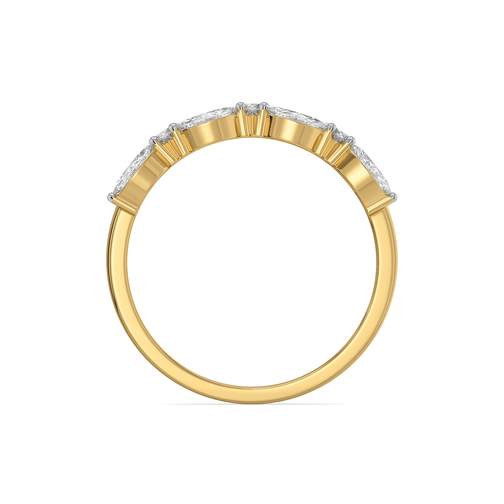 Queen’s Crown  - Pure Gold Lab Diamond Ring