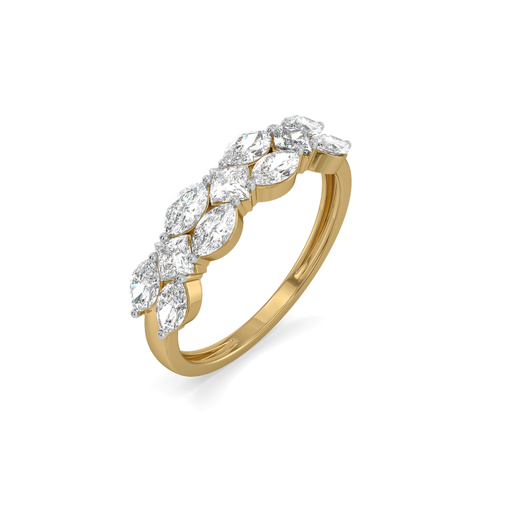 Queen’s Crown  - Pure Gold Lab Diamond Ring