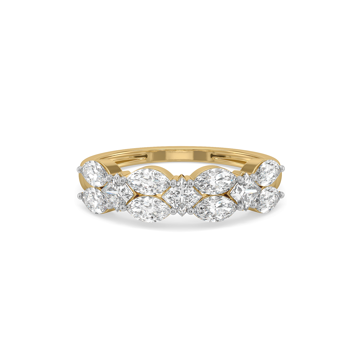 Queen’s Crown  - Pure Gold Lab Diamond Ring