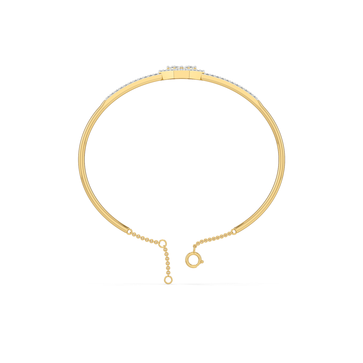 Majestic Emeralds - Pure Gold Lab Diamond Bangle