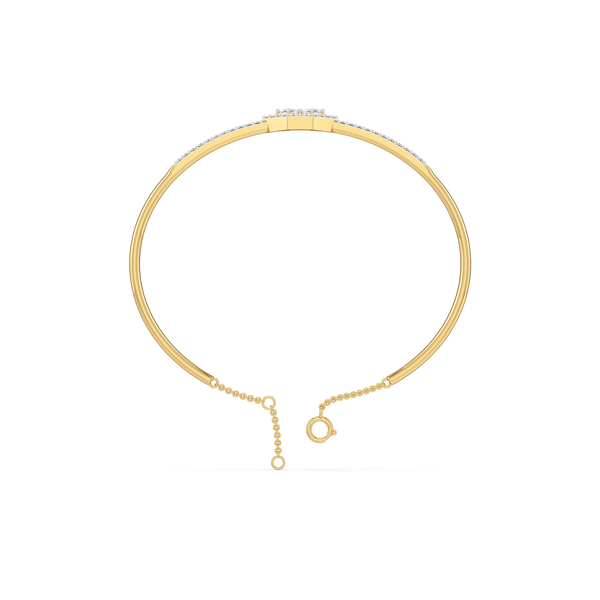 Majestic Emeralds - Pure Gold Lab Diamond Bangle