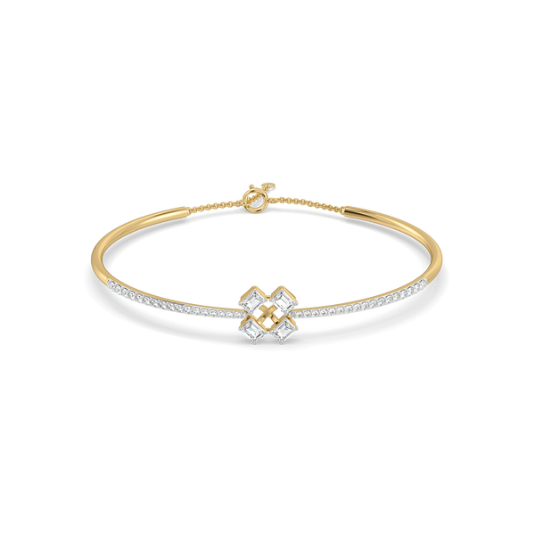 Majestic Emeralds - Pure Gold Lab Diamond Bangle