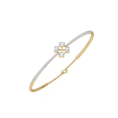 Majestic Emeralds - Pure Gold Lab Diamond Bangle
