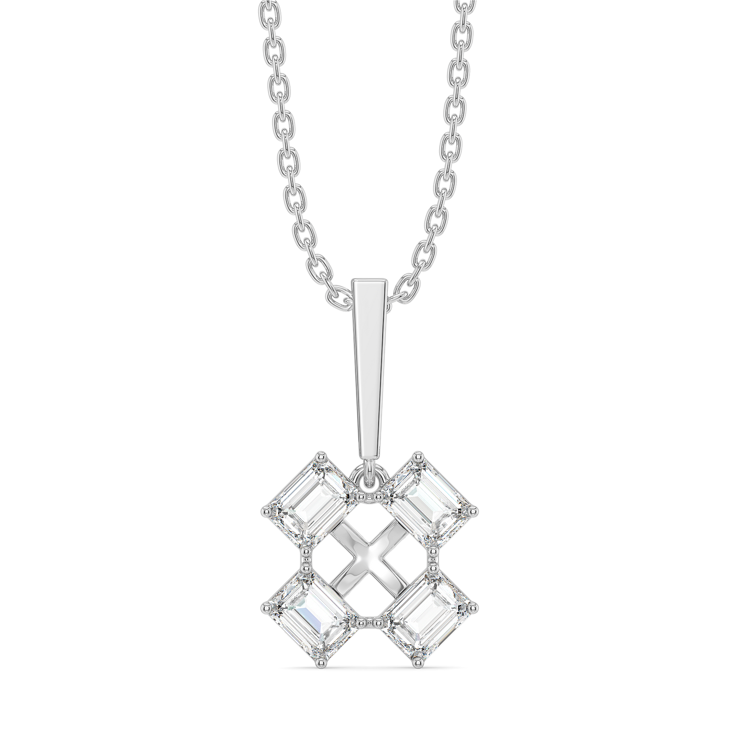 Majestic Emeralds - Pure Gold Lab Diamond Pendant