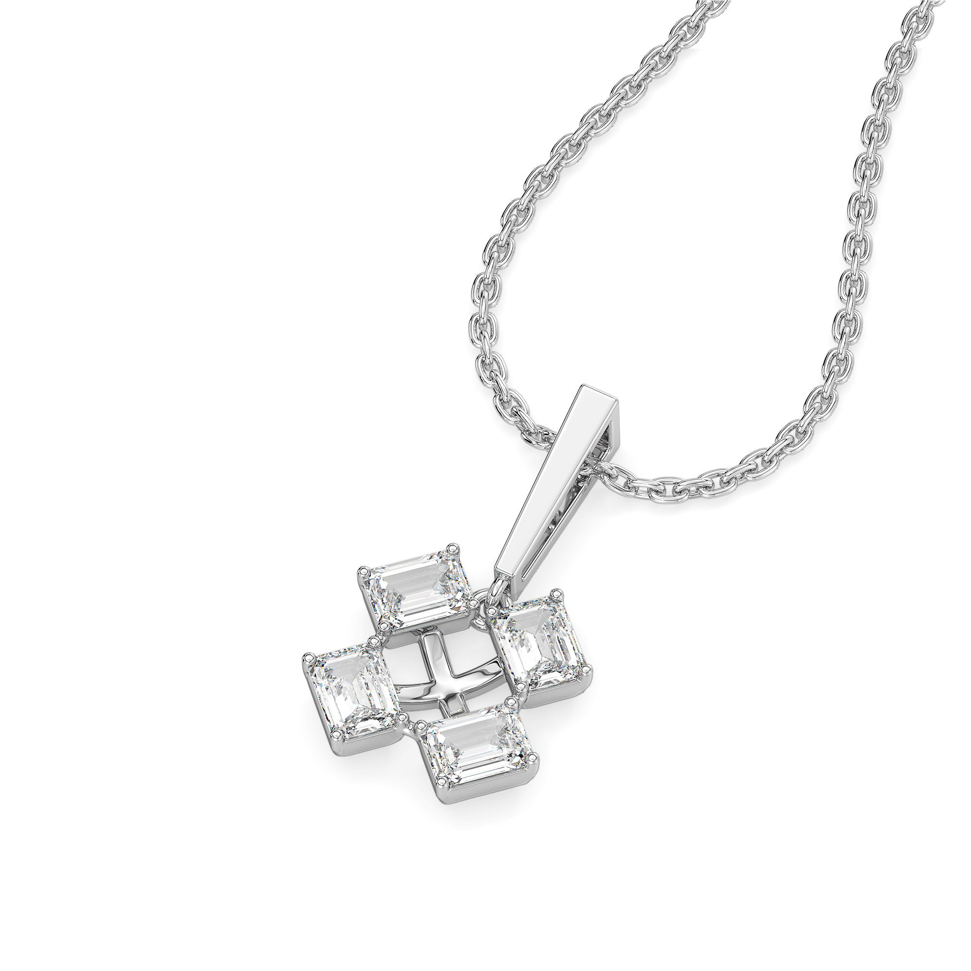 Majestic Emeralds - Pure Gold Lab Diamond Pendant