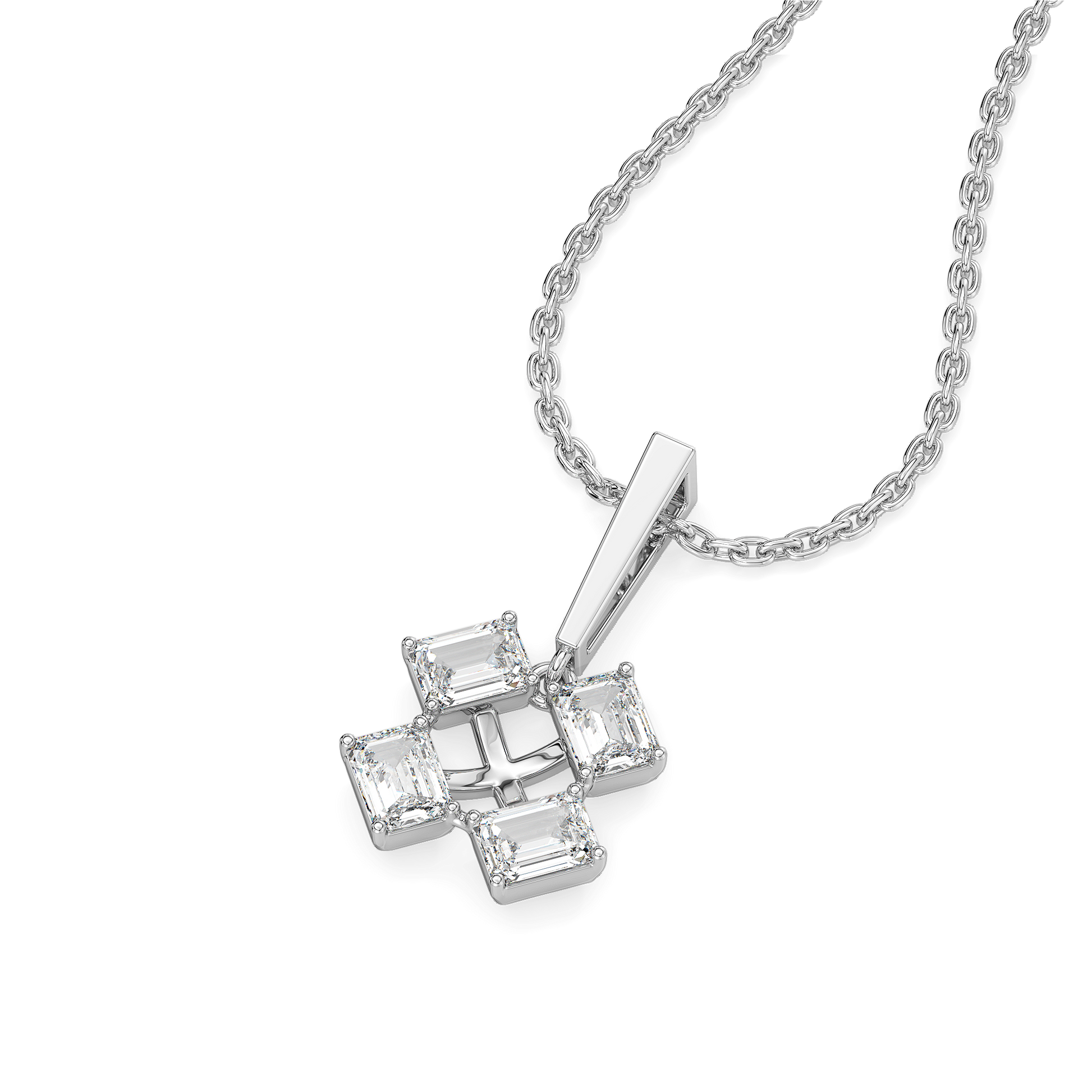 Majestic Emeralds - Pure Gold Lab Diamond Pendant