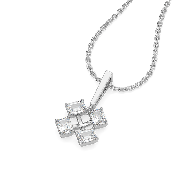 Majestic Emeralds - Pure Gold Lab Diamond Pendant