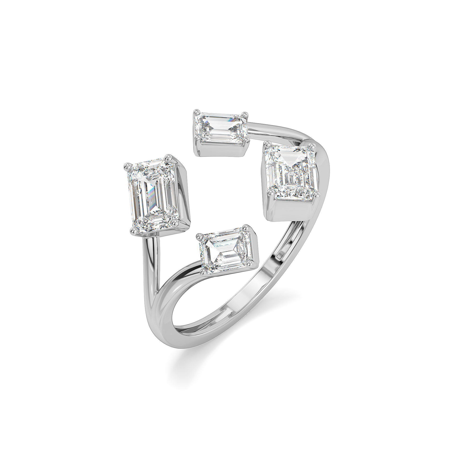 Majestic Emeralds - Pure Gold Lab Diamond Ring