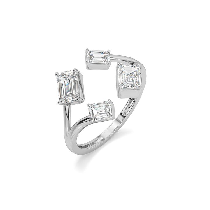 Majestic Emeralds - Pure Gold Lab Diamond Ring