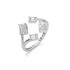 Majestic Emeralds - Pure Gold Lab Diamond Ring