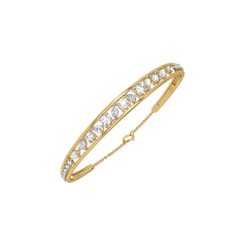 Symphony of Shapes  - Pure Gold Lab Diamond Bangle