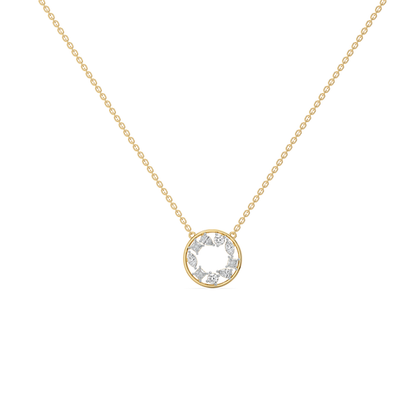 Lukson Symphony of Shapes - Pure Gold Lab Grown Diamond Necklace