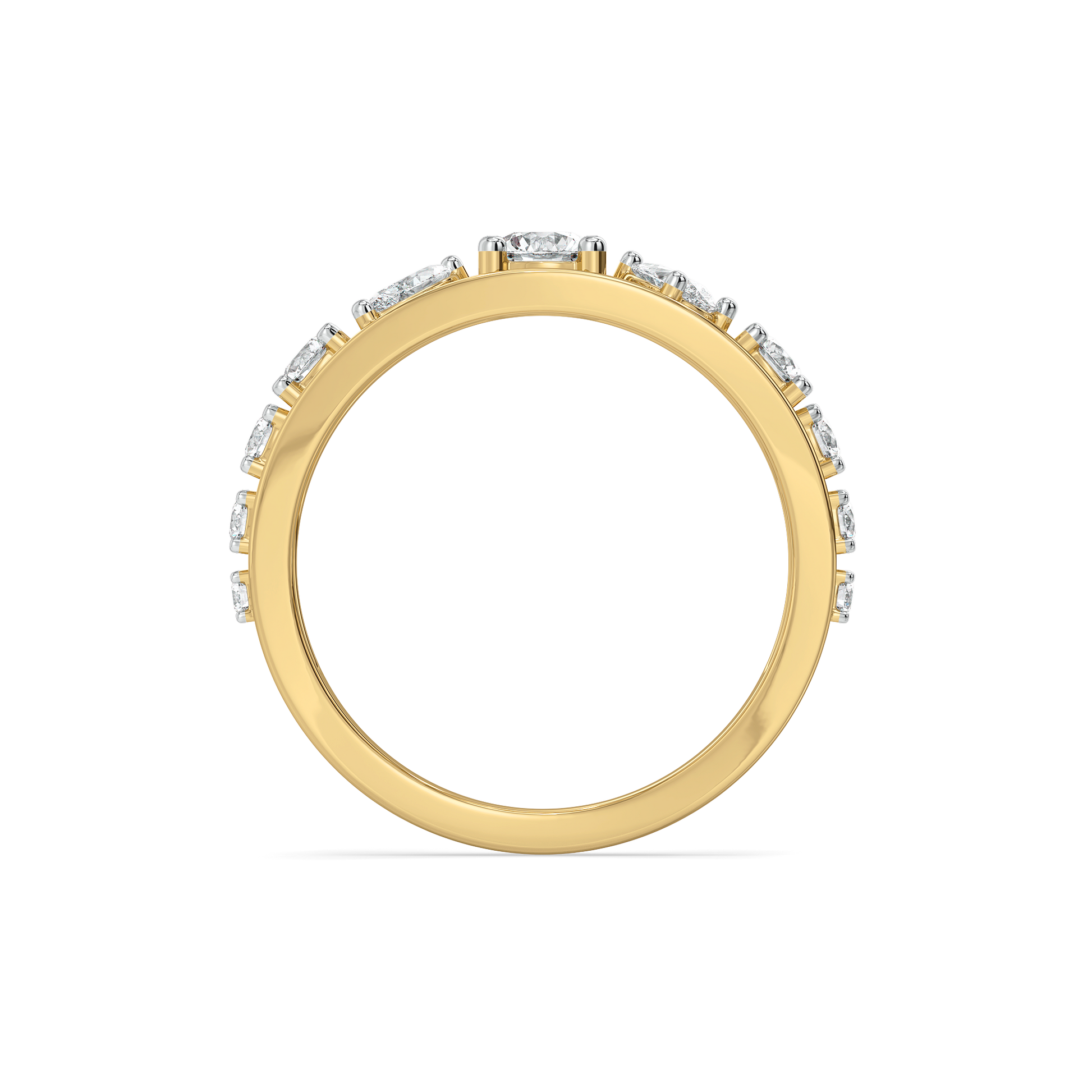 Symphony of Shapes  - Pure Gold Lab Diamond Ring