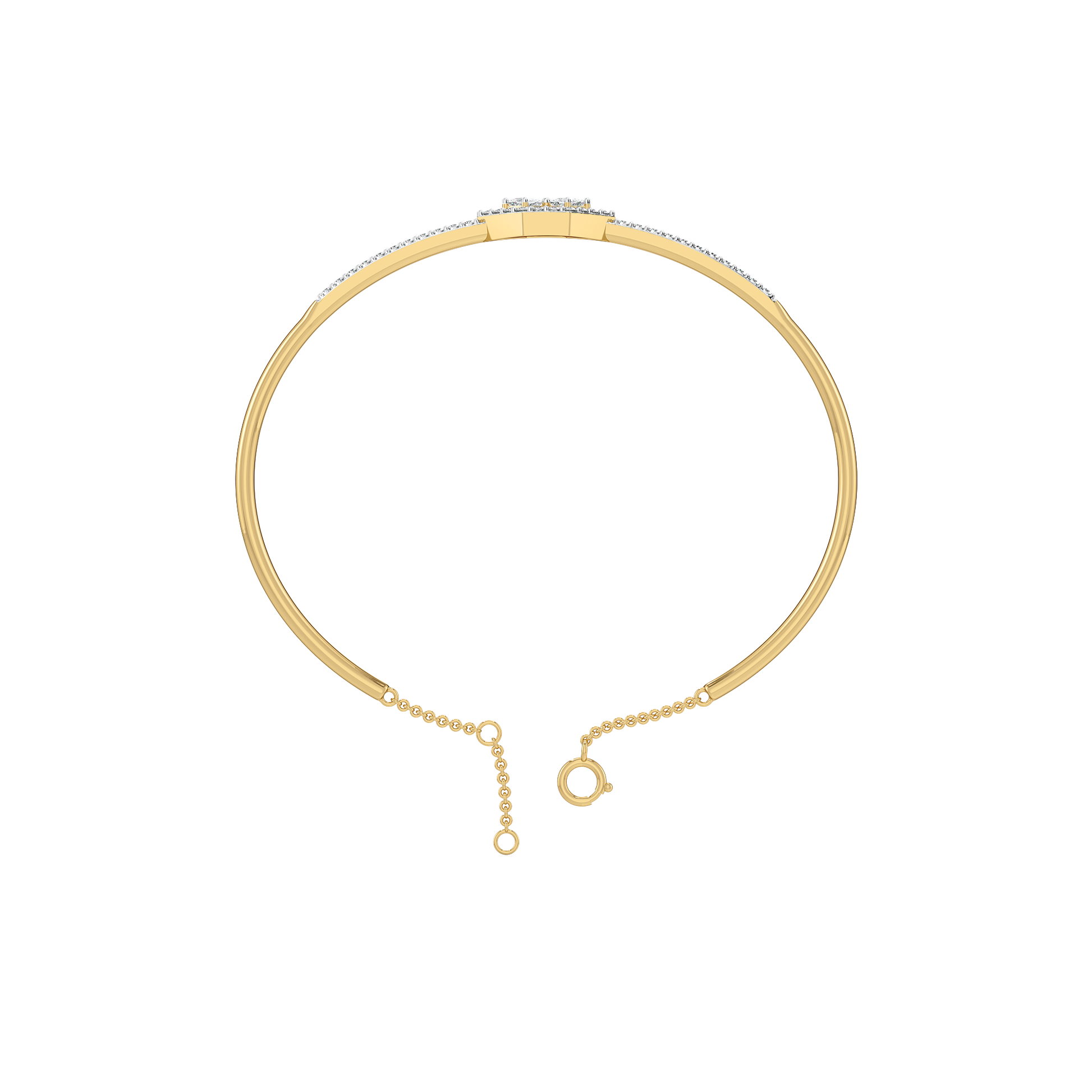 Play of Princess - Pure Gold Lab Diamond Bangle