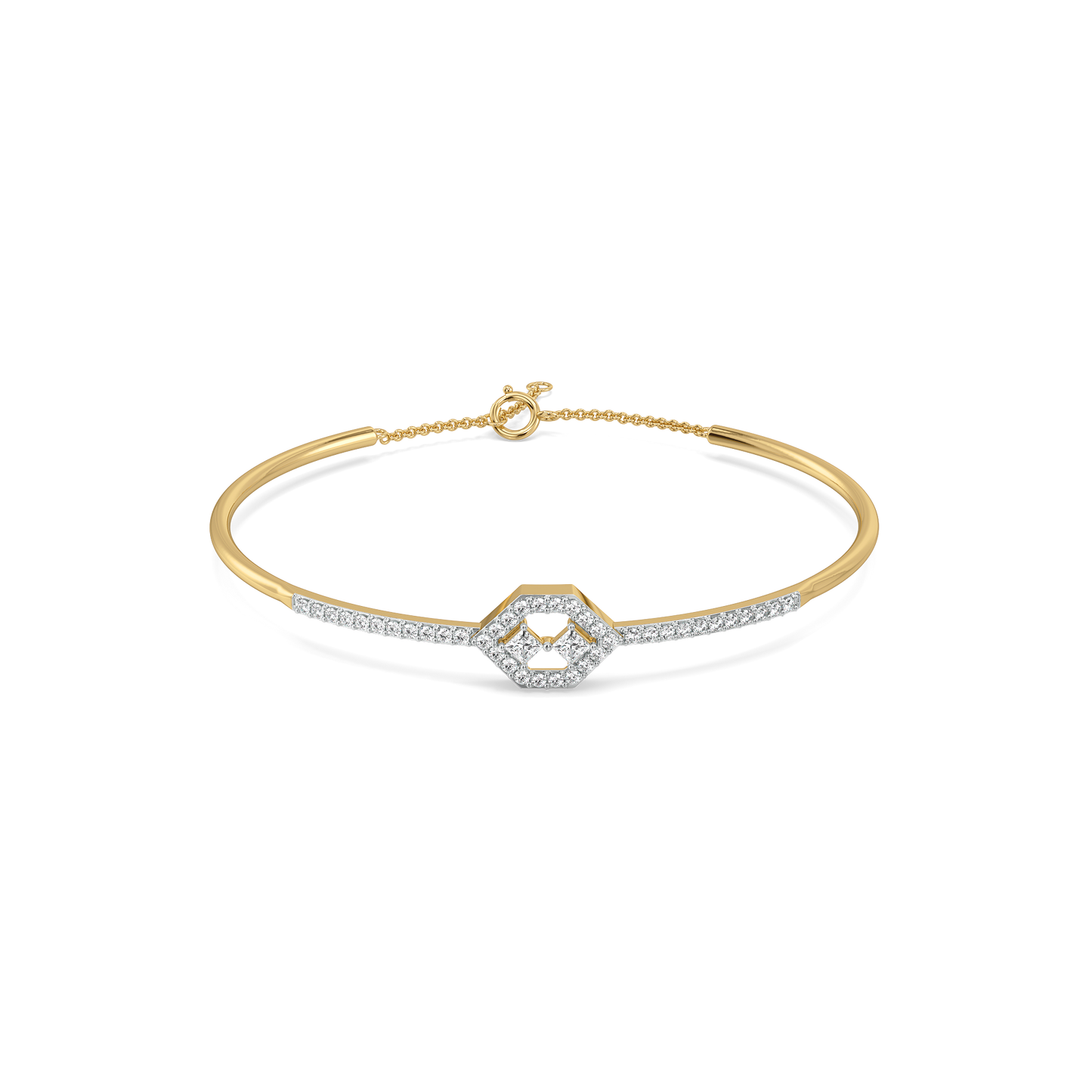 Play of Princess - Pure Gold Lab Diamond Bangle
