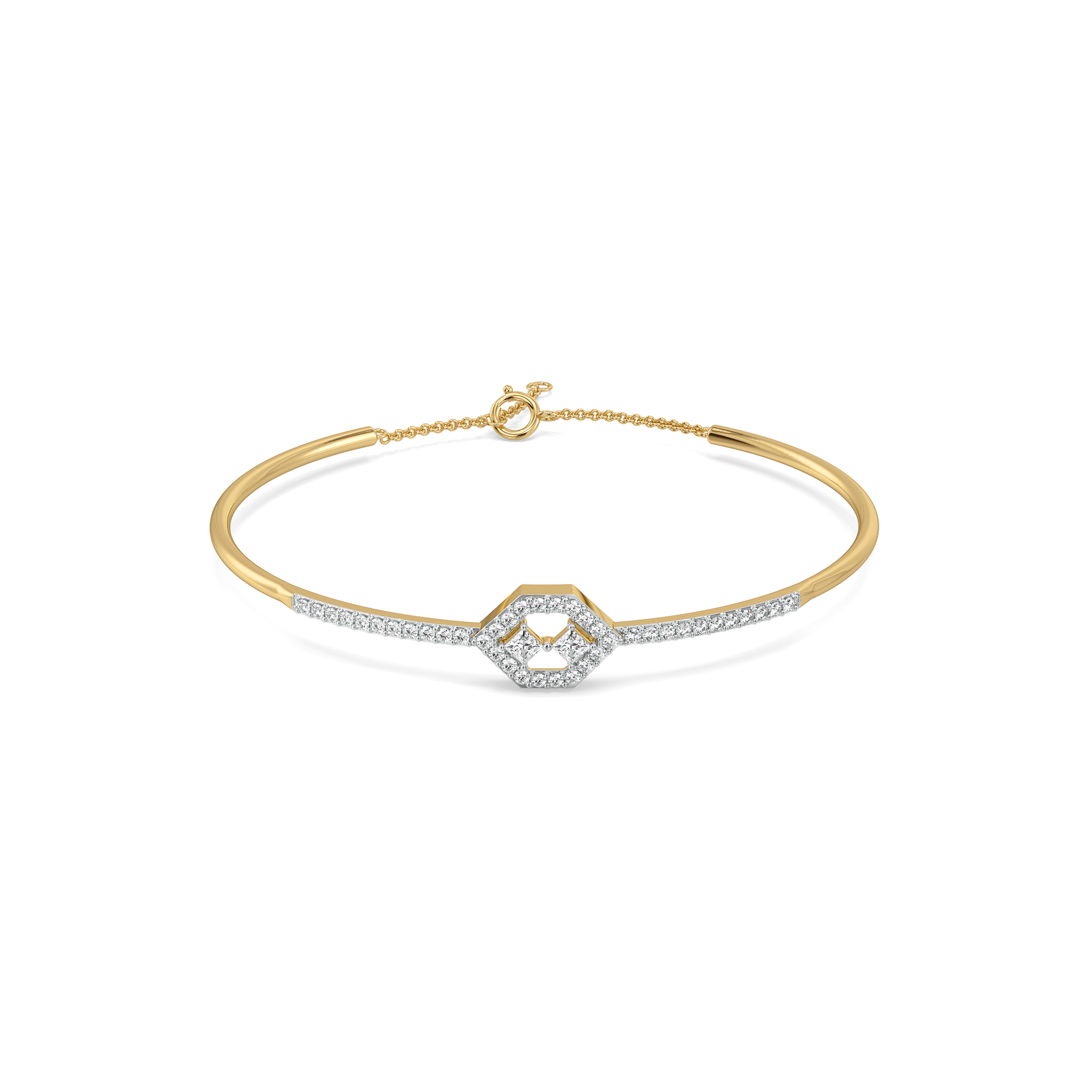 Play of Princess - Pure Gold Lab Diamond Bangle