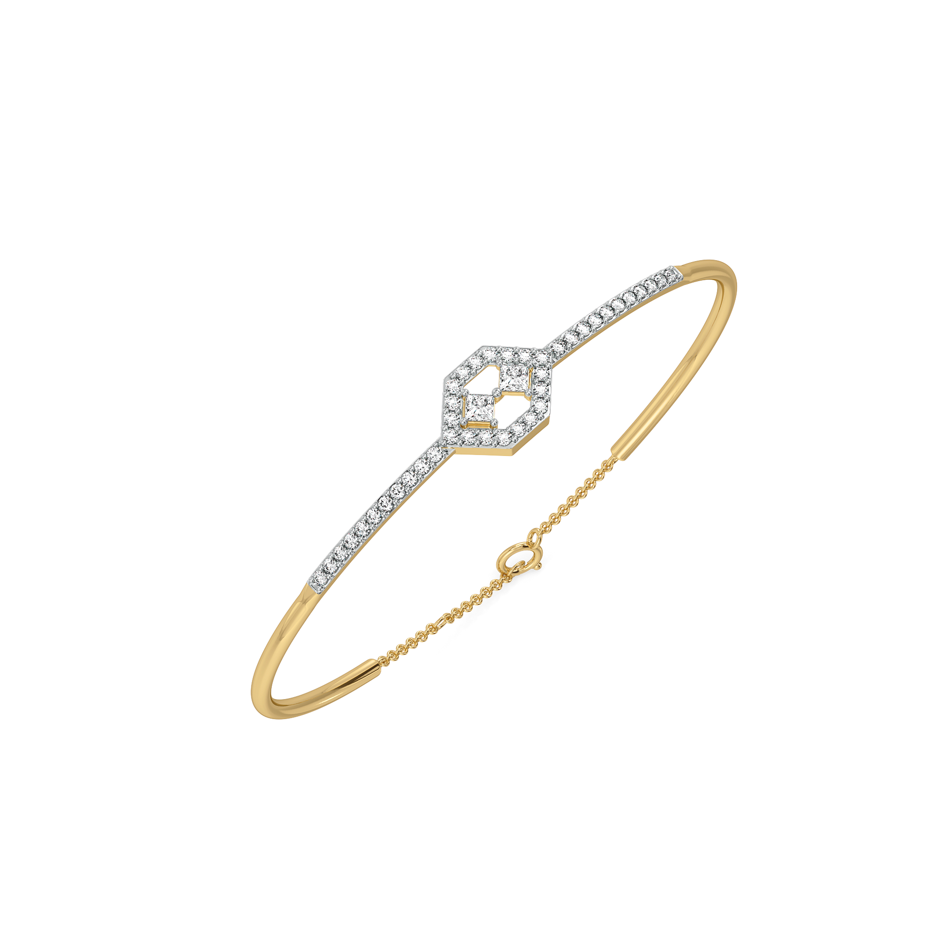 Play of Princess - Pure Gold Lab Diamond Bangle