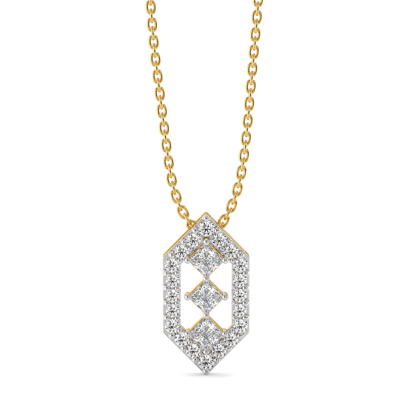 Play of Princess - Pure Gold Lab Diamond Pendant