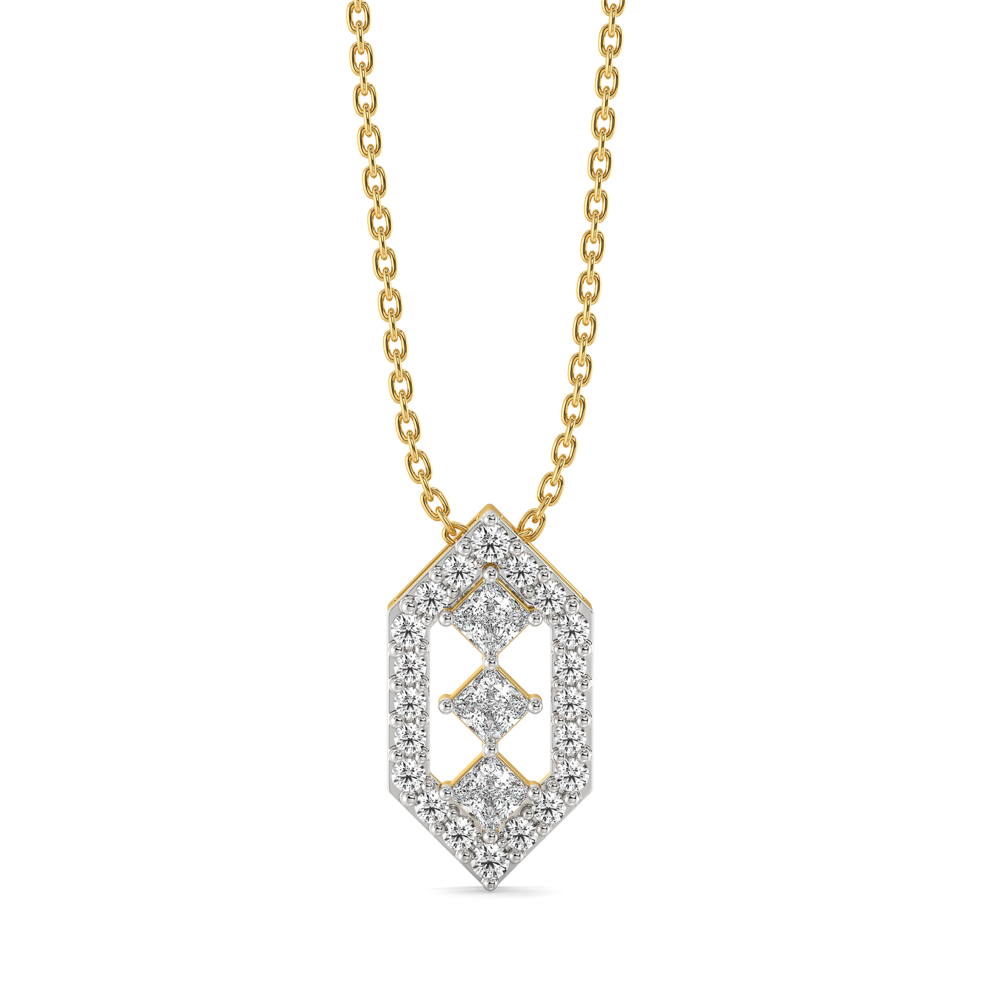 Play of Princess - Pure Gold Lab Diamond Pendant