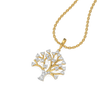 Tree of Life Lab Grown Diamond Pendant - Perspective View