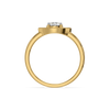 Evil Eye Charm Lab Grown Diamond Ring