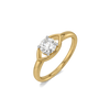 Evil Eye Charm Lab Grown Diamond Ring