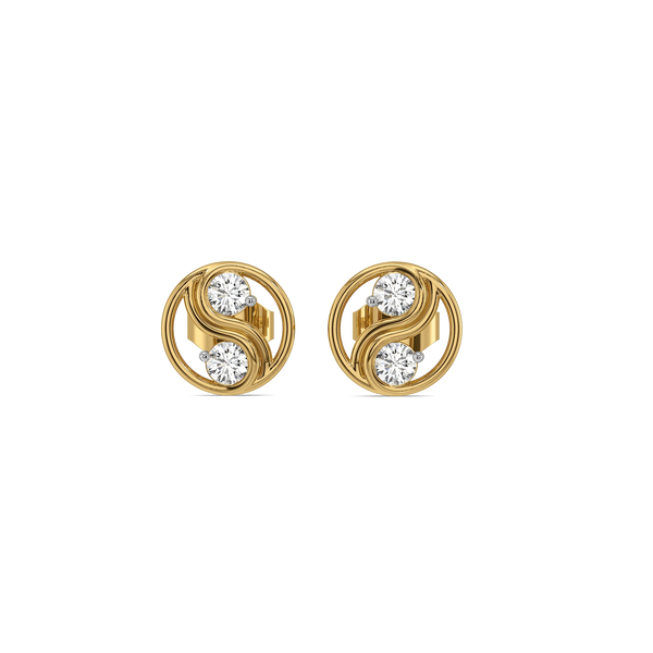 Yin Yang Harmony Lab Diamond Studs