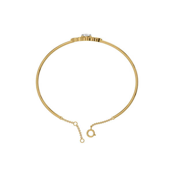 Eternal Knot Lab Grown Diamond Bangle