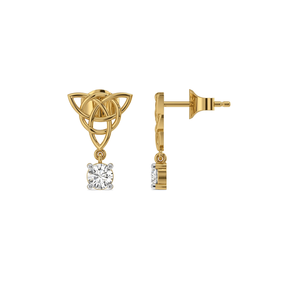 Eternal Trinity Lab Grown Diamond Drop Earring