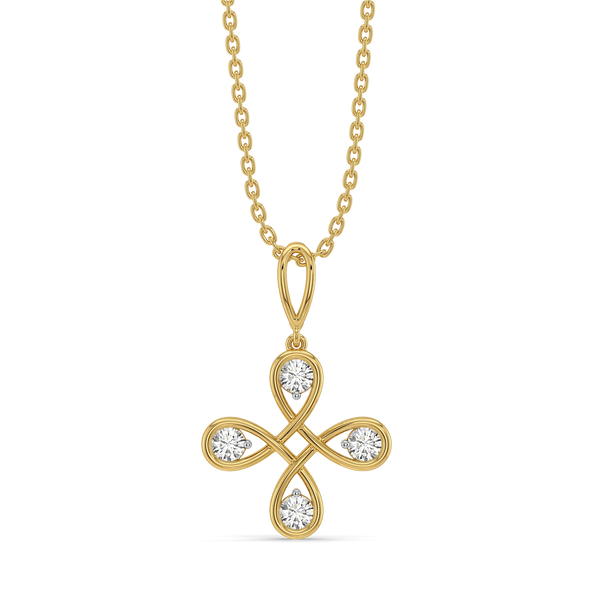 Bliss Bloom Lab Grown Diamond Pendant