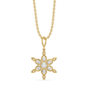 Radiant Sunrise Lab Grown Diamond Pendant - Front View