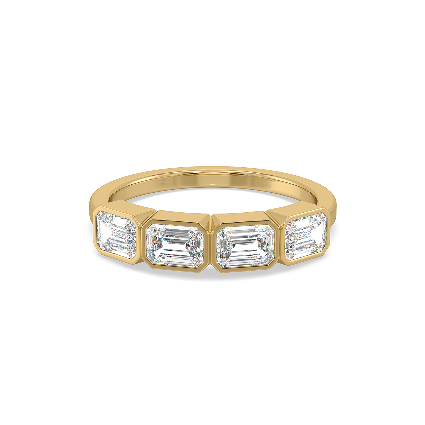 Emerald Embrace - Pure Gold Lab Diamond Solitaire Ring