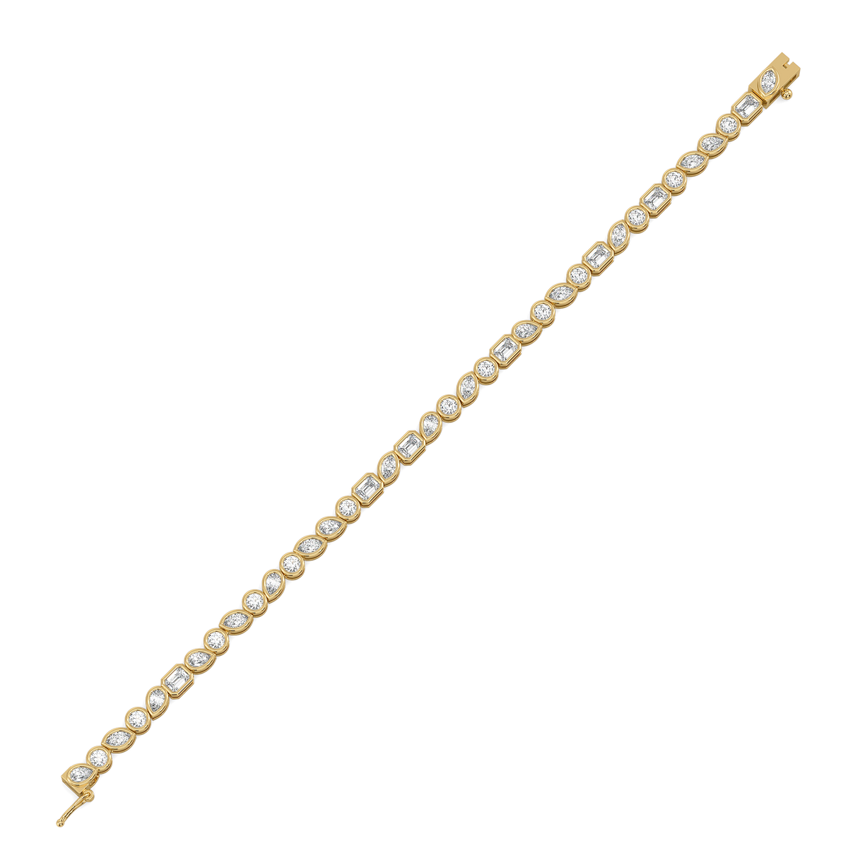 Facet Medley - Pure Gold Lab Diamond Solitaire Bracelet
