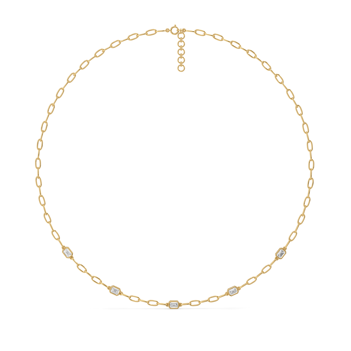 Facet Medley - Pure Gold Lab Diamond Necklace
