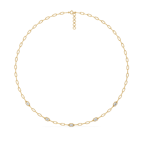 Facet Medley - Lab Grown Diamond Necklace Online- Lukson 